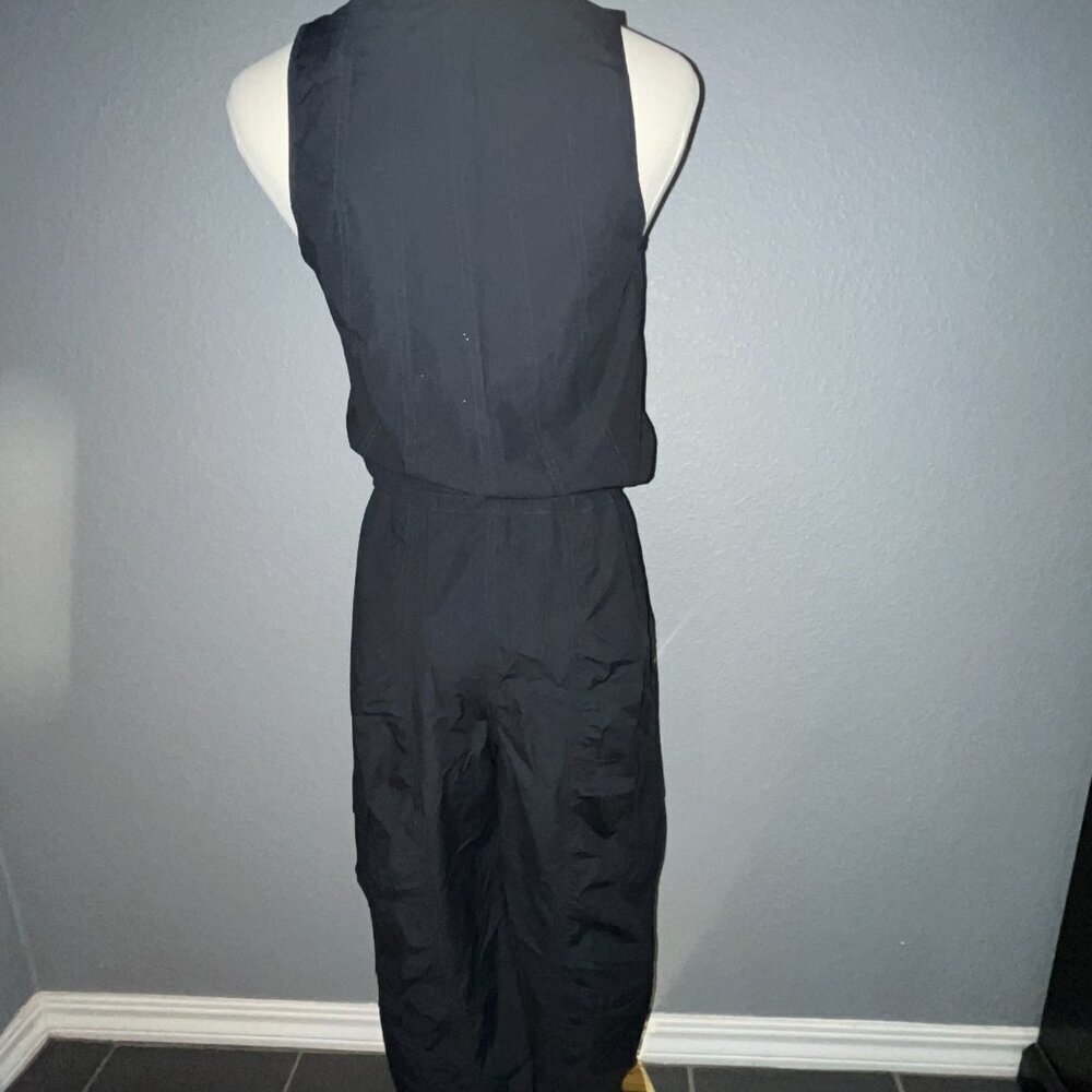 ATHLETA Canopy Parachute Cargo Jumpsuit Lightweight Nylon Sleeveless - Black - 0 - Picture 10 of 15